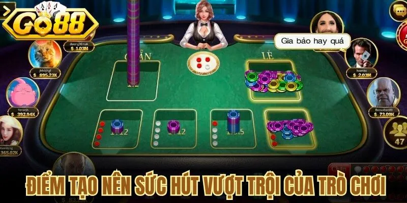 Điểm tạo nên sức hút vượt trội của trò chơi